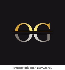 Initial Monogram Letter OG Logo Design Vector Template. OG Letter Logo Design