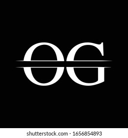 Initial Monogram Letter OG Logo Design Vector Template. OG Letter Logo Design