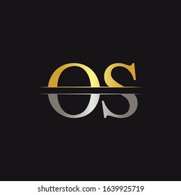 Initial Monogram Letter OS Logo Design Vector Template. OS Letter Logo Design