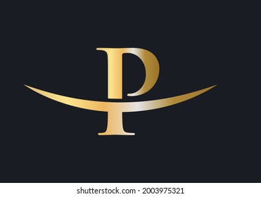 Initial Monogram Letter P Logo Design Vector. P logo design