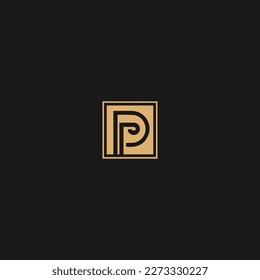 Initial Monogram Letter PL Law Logo Design Vector Template. Abstract PL Letter Logo Design
