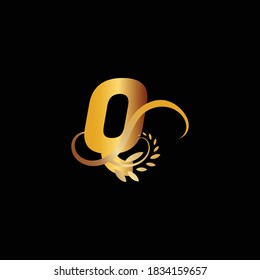 Initial Monogram Letter Q Flourishes Logo
