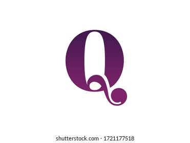 Initial Monogram Letter Q P Logo Design Vector Template. QP Letter Logo Design