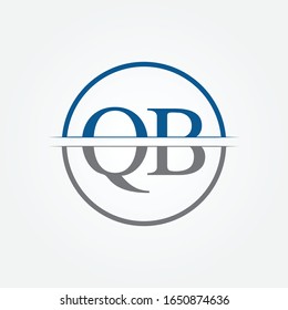 Initial Monogram Letter QB Logo Design Vector Template. QB Letter Logo Design