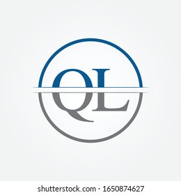 Initial Monogram Letter QL Logo Design Vector Template. QL Letter Logo Design