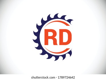 Initial Monogram Letter R D Logo Design Vector Template. R D monogram Logo.