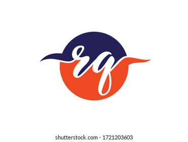 Initial Monogram Letter R Q Logo Design Vector Template. Graphic Alphabet Symbol for Corporate Business Identity