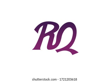 Initial Monogram Letter R Q Logo Design Vector Template. Graphic Alphabet Symbol for Corporate Business Identity