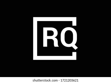 Initial Monogram Letter R Q Logo Design Vector Template. Graphic Alphabet Symbol for Corporate Business Identity