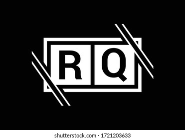 Initial Monogram Letter R Q Logo Design Vector Template. Graphic Alphabet Symbol for Corporate Business Identity