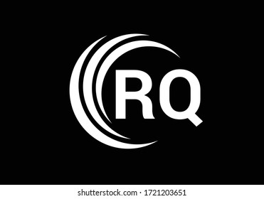 Initial Monogram Letter R Q Logo Design Vector Template. Graphic Alphabet Symbol for Corporate Business Identity