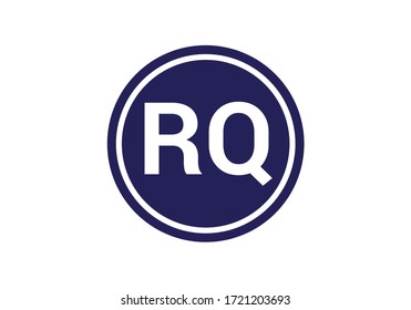 Initial Monogram Letter R Q Logo Design Vector Template. Graphic Alphabet Symbol for Corporate Business Identity