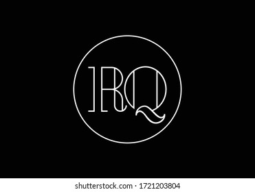 Initial Monogram Letter R Q Logo Design Vector Template. Graphic Alphabet Symbol for Corporate Business Identity