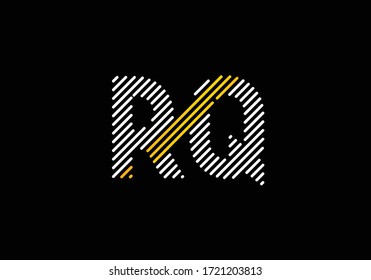 Initial Monogram Letter R Q Logo Design Vector Template. Graphic Alphabet Symbol for Corporate Business Identity