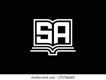 Initial Monogram Letter S A Logo Design Vector Template. S A Letter Logo Design