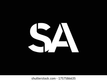 Initial Monogram Letter S A Logo Design Vectorvorlage. S Ein Logo-Design für Buchstaben