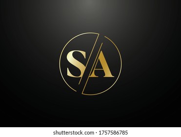 Letra monograma inicial S Una plantilla de vectores de diseño de logotipo. S Un diseño de logotipo de carta