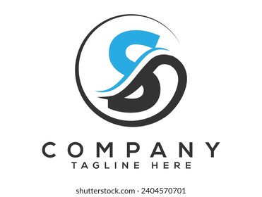 Initial Monogram Letter S Logo Design Vector Template. Modern letter logo design