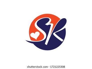 Initial Monogram Letter SR Logo Design Vector Template. Graphic Alphabet Symbol for Corporate Business Identity