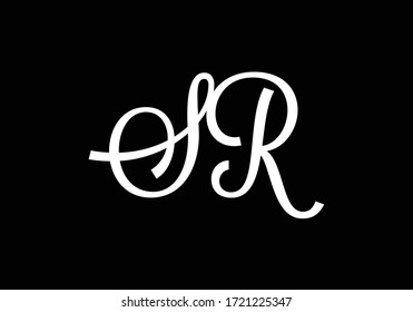 Initial Monogram Letter SR Logo Design Vector Template. Graphic Alphabet Symbol for Corporate Business Identity