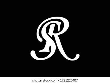 Initial Monogram Letter SR Logo Design Vector Template. Graphic Alphabet Symbol for Corporate Business Identity