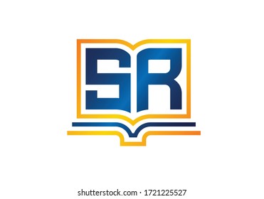 Initial Monogram Letter SR Logo Design Vektorvorlage. Bildzeichen Alphabet Symbol für Unternehmensidentität