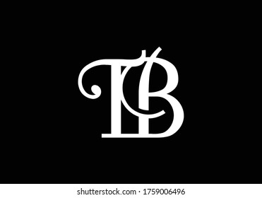 Initial Monogram Letter T B Logo Design Vector Template. T B Letter Logo Design
