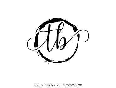 Initial Monogram Letter T B Logo Design Vector Template. T B Letter Logo Design