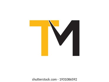 Initial Monogram Letter T M Logo Design Vector Template