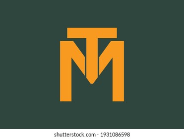Initial Monogram Letter T M Logo Design Vector Template