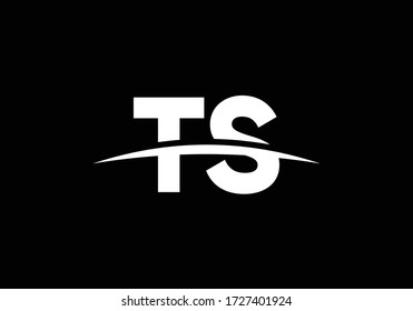 Initial Monogram Letter T S Logo Design Vector Template. Graphic Alphabet Symbol for Corporate Business Identity