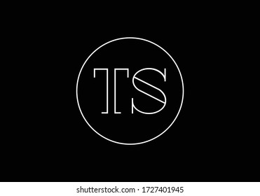 Initial Monogram Letter T S Logo Design Vector Template. Graphic Alphabet Symbol for Corporate Business Identity