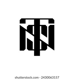 Letra inicial de monograma TSN NTS Logo Design