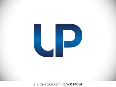 Initial Monogram Letter U P Logo Design Vector Template. UP Letter Logo Design