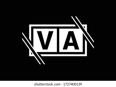 Initial Monogram Letter V A Logo Design Vector Template. Graphic Alphabet Symbol for Corporate Business Identity
