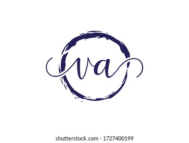 Initial Monogram Letter V A Logo Design Vector Template. Graphic Alphabet Symbol for Corporate Business Identity