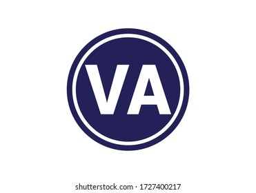 Initial Monogram Letter V A Logo Design Vector Template. Graphic Alphabet Symbol for Corporate Business Identity