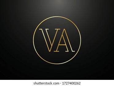 Initial Monogram Letter V A Logo Design Vector Template. Graphic Alphabet Symbol for Corporate Business Identity