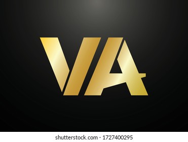 Initial Monogram Letter V A Logo Design Vector Template. Graphic Alphabet Symbol for Corporate Business Identity