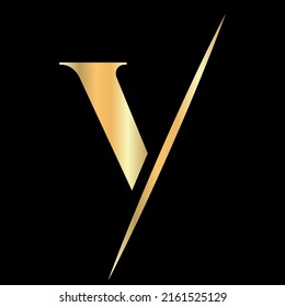 Initial Monogram Letter V Logo Design for Beauty, Royal Sign, Luxury and Fashion, Spa Company Vector Template. Luxury  Alphabet V Logo Golden Color Symbol