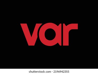 Initial Monogram Letter VAR Logo Design Vector Template var Letter Logo Design