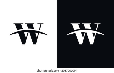 Initial Monogram Letter W Logo Design Vector Template. Graphic Alphabet Symbol for Corporate Business Identity