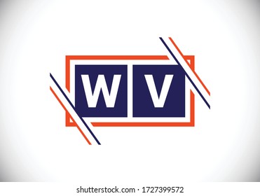 Initial Monogram Letter W V Logo Design Vector Template. Graphic Alphabet Symbol for Corporate Business Identity