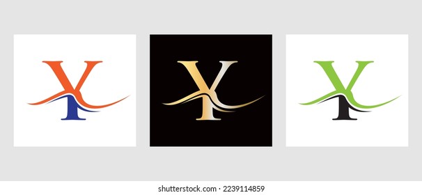 Initial Monogram Letter Y Logo Design. Y Logotype Vector Template 
