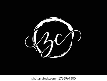 Initial Monogram Letter Z C Logo Design Vector Template. Z C Letter Logo Design