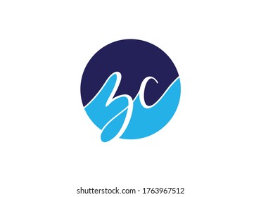 Initial Monogram Letter Z C Logo Design Vector Template. Z C Letter Logo Design