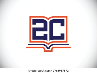 Initial Monogram Letter Z C Logo Design Vector Template. Z C Letter Logo Design