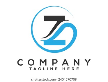 Plantilla de vectores de diseño de logotipo Z de la carta monográfica inicial. Diseño de logotipo de letra moderna