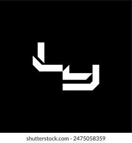 initial monogram logo bold and dynamic style LY gaming concept letter