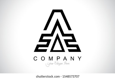 Initial A Monogram Logo Concept. Letter A Icon Logo with luxury style Vector Illustration.